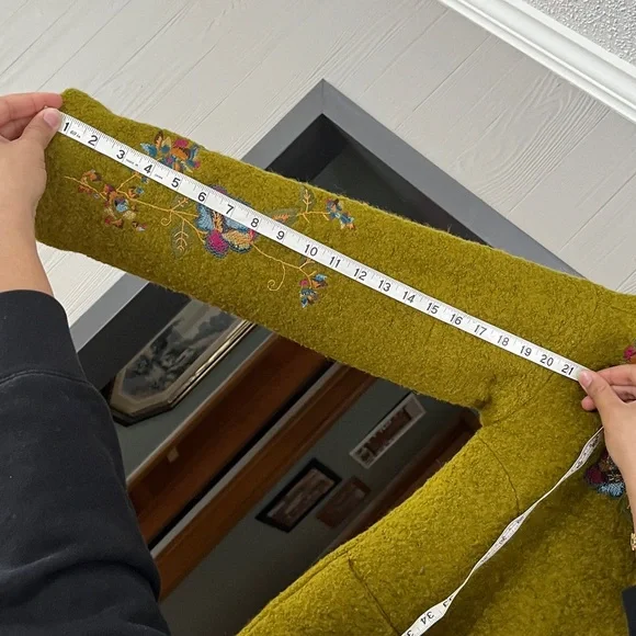 Sundance Wool blend fairy whimsical peacoat - Picture 14 of 14